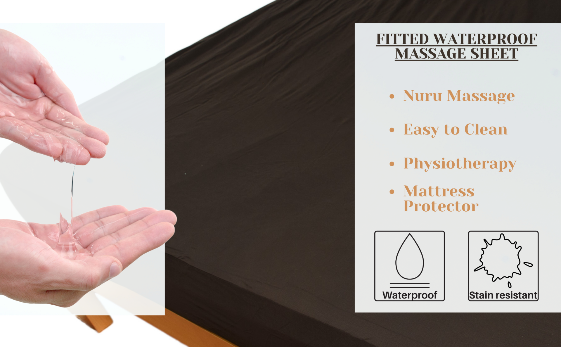 Eroticgel Queen Waterproof Fitted Sheet